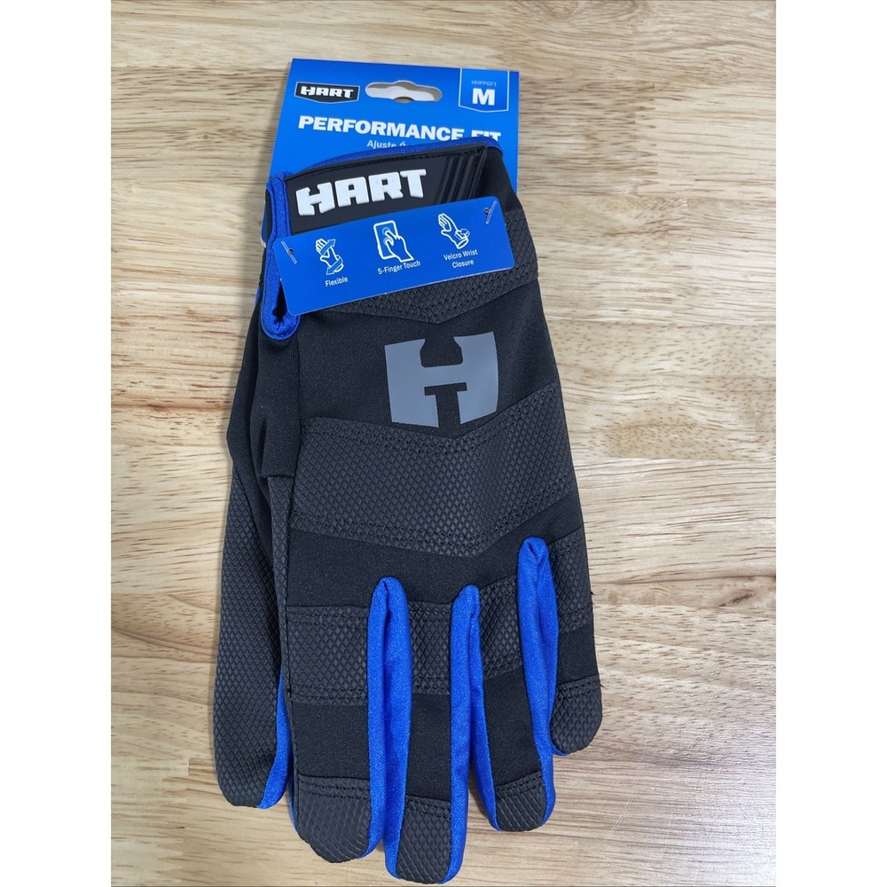 Hart Performance Fit Work Gloves Medium Size touchscreen compatible Flexible